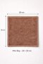 7-Piece Brown Multi-Purpose Bamboo Mini Towel Set - Baby, Kitchen and Cleaning Towels 20 X 20 cm - 5
