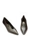 Genuine Leather Short-Heeled Pointed-Toe Women's Shoes Z529 Napa Brown - 4
