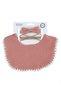 -Sophia Set of Baby Bib and Ribbon Headband - Old Rose - 2