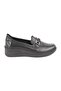 L04.722-T Genuine Nubuck Leather Chain Accessory Wedge Heel Thermo Sole Women's Comfort Loafer - 2