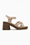 Gisella Beige Heeled Women's Sandals - 2