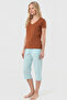 3617 Women's Plaid Woven Single Bottom Capri