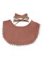 -Sophia Set of Baby Bib and Ribbon Headband - Rust