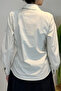 Lacing Detailed Shirt 19515 Beige - 4
