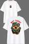 Not Today Design Front and Back Printed White Oversize T-Shirt