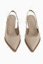 Gina Beige Short Heeled Women's Shoes - 6