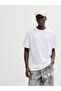 Men White Crew Neck Cotton T-Shirt