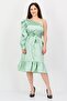Women Solid Midi Dress, Mint