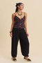 Comfortable Cut, Gathered Cuffs, Women's High Waist Trousers - 5