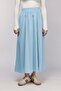 Women's A-Line High Waist Pocketed Flowy Flared Skirt - Textured Linen