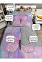 Quilted Butterfly 4-Piece Set (100% Cotton 100X200 with Elastic Sheets) Single Bedspread Set - 2