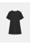 90937 Mini Dress with Stitching Detail-Black - 6