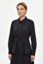 Lacing Detailed Shirt 19515 Black