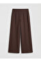 Lcw Studio Brown Women's Modal Blend Pants with Elastic Waist - 6