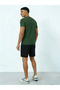 Men Printed Round Neck T-Shirt and Shorts Set - 2