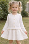 67603-26 Girl's Knitwear Cardigan Dress Set Comfortable Fit Daily Stylish Combination