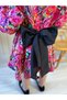 Magnolia Girl's Floral Patterned Bow Detailed Dress (2-6 Years) - 4