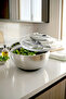 5 Piece Stainless Steel Spinner Salad Dryer-Multi-Purpose Storage Container Set - 2