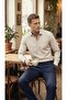 Slim Fit Straight Lycra Shirt with Snap Fasteners - 2