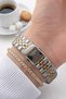Steel Cord 2 Year Warranty 3 Atm Water Resistant Women Wrist Watch+Bracelet F.G8303.M220 - 3