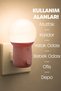 2-Pack Night Light Dome Type 2 Mod Yellow-White Light Corridor Hall Light Sleep Light Pink+Turquoise Gc11 - 7