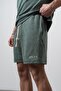 Men's 2Flyy Written Half Zipper Regular Fit T-Shirt Shorts Set Nefti - 6
