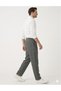 Men's Black Linen Muslin Trousers Comfortable Fit Baggy Lightweight Fabric with Back Pockets - 5