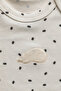 Embroidered Long Sleeve Snap Fastener Baby Bodysuit - 4
