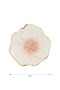 Lcw Home Mixed Flower Figured Glass Cake Plate Set of 4 19 cm - 5