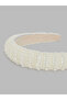 White Pearl Embellished Headband - 3