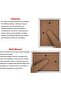 A4 Certificate Frame & Document Frame – Real Glass, Wall Mount & Tabletop Display, Port - 5