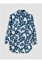 Lcw Modestblue Patterned Oversize Women's Shirt Tunic - 2