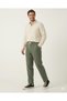 Men's Black Linen Muslin Trousers Comfortable Fit Baggy Lightweight Fabric with Back Pockets - 3