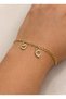 Heart and C Zircon Letter Steel Bracelet for Lover, Self-Gift Boxed 17cm Adjustable Chain - 3