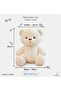 Blue Overalls Puffy Hug Teddy Bear Plush Toy with Clothes 30cm Puffy Plush Teddy Bear with Clothes Teddy Stitch - 3