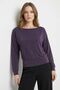 Plum Boat Neck Blouse with Stone Detail 8364 - 2