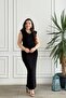 Padded Long Dress with Gathered Detail - 4
