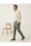 Men's Black Linen Muslin Trousers Comfortable Fit Baggy Lightweight Fabric with Back Pockets - 5