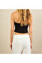 Women's Black Beaded Detailed Open Back Blouse App1245-90 - 5
