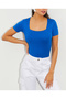 Women's Cobalt Blue Kere Collar Blouse App1220 - 2