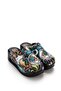 Patterned Leather Sabo Slippers Orthopedic Hospital Doctor Nurse Chef Slippers