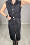 Denim Skirt Vest Set - 8