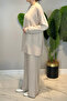 Knitted Modal Trousers Suit 19590 Beige - 3
