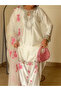 White Japan Satin Top Bottom & Dupatta - HRT7403 - White