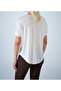 Women's Ecru V-Neck Comfortable T-Shirt App1310 - 5