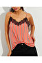 Women's Salmon Lace Striped Athlete Blouse App1223 - 4