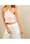 Women's Pink Beaded Detailed Open Back Blouse App1245-90 - 2