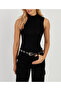 Women's Black Sleeveless Blouse App1260 - 3