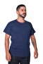 Company-Specific Printed Single Jersey Crew Neck T-Shirt Navy Blue - 2
