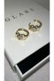Mini Design Model Xuping Gold Luxury Zircon Stone Stainless Steel Hoop Earrings - 3